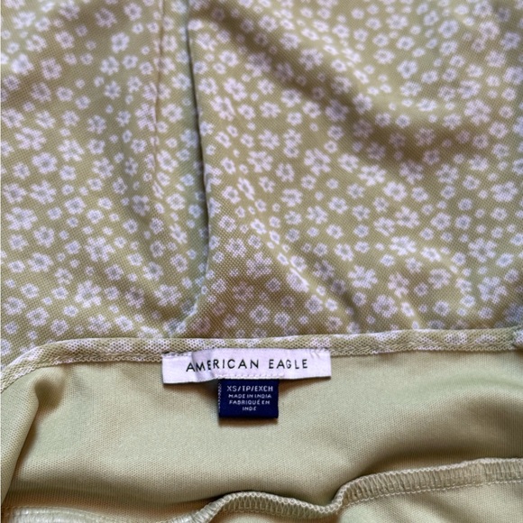 American Eagle Outfitters Green Floral Dress - Picture 3 of 4